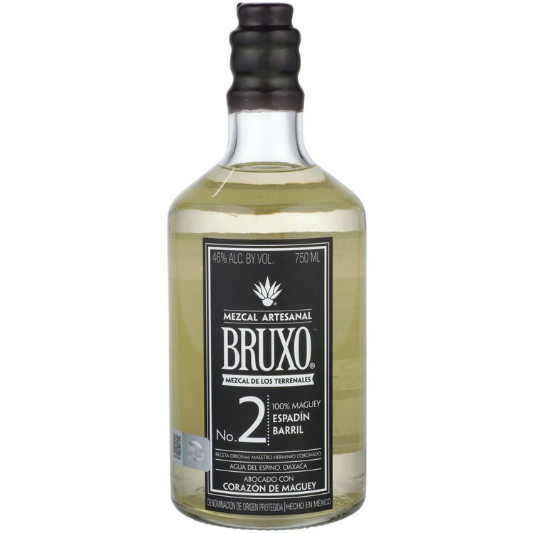 Bruxo Mezcal Artesanal No. 2 Espadin Barril Pechuga De Maguey 92 750ML