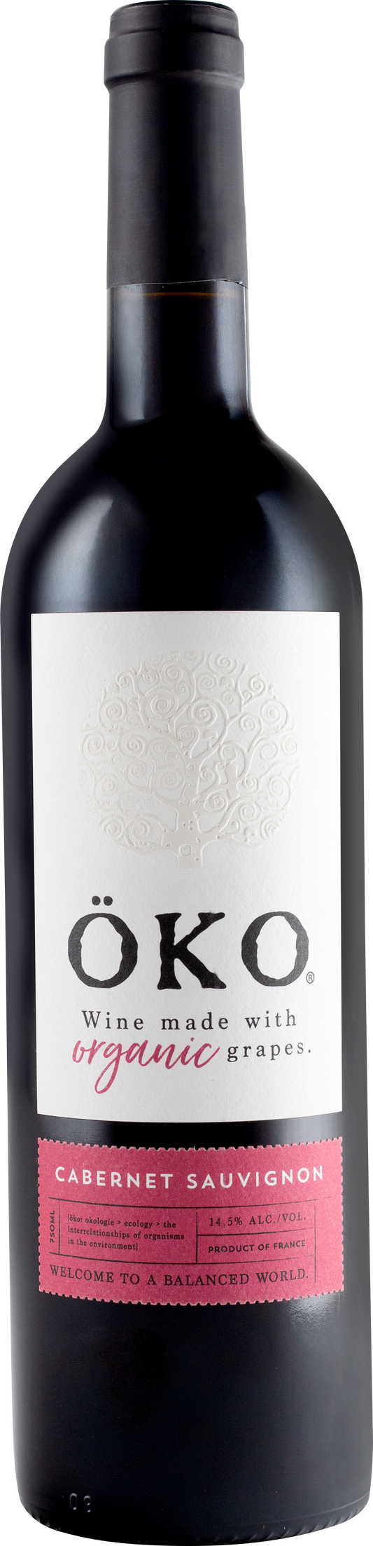 OKO Organic Cabernet Sauvignon 750ML, Certified Organic Argentine Cab With Nothing Extra In The Bottle
