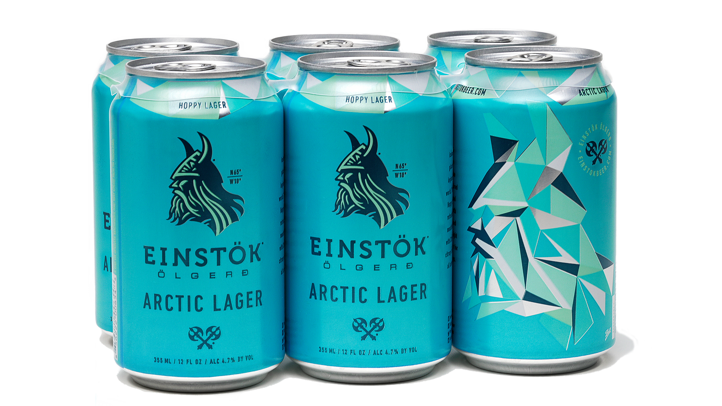 Einstok Arctic Lager Can 4/6PK 12Z