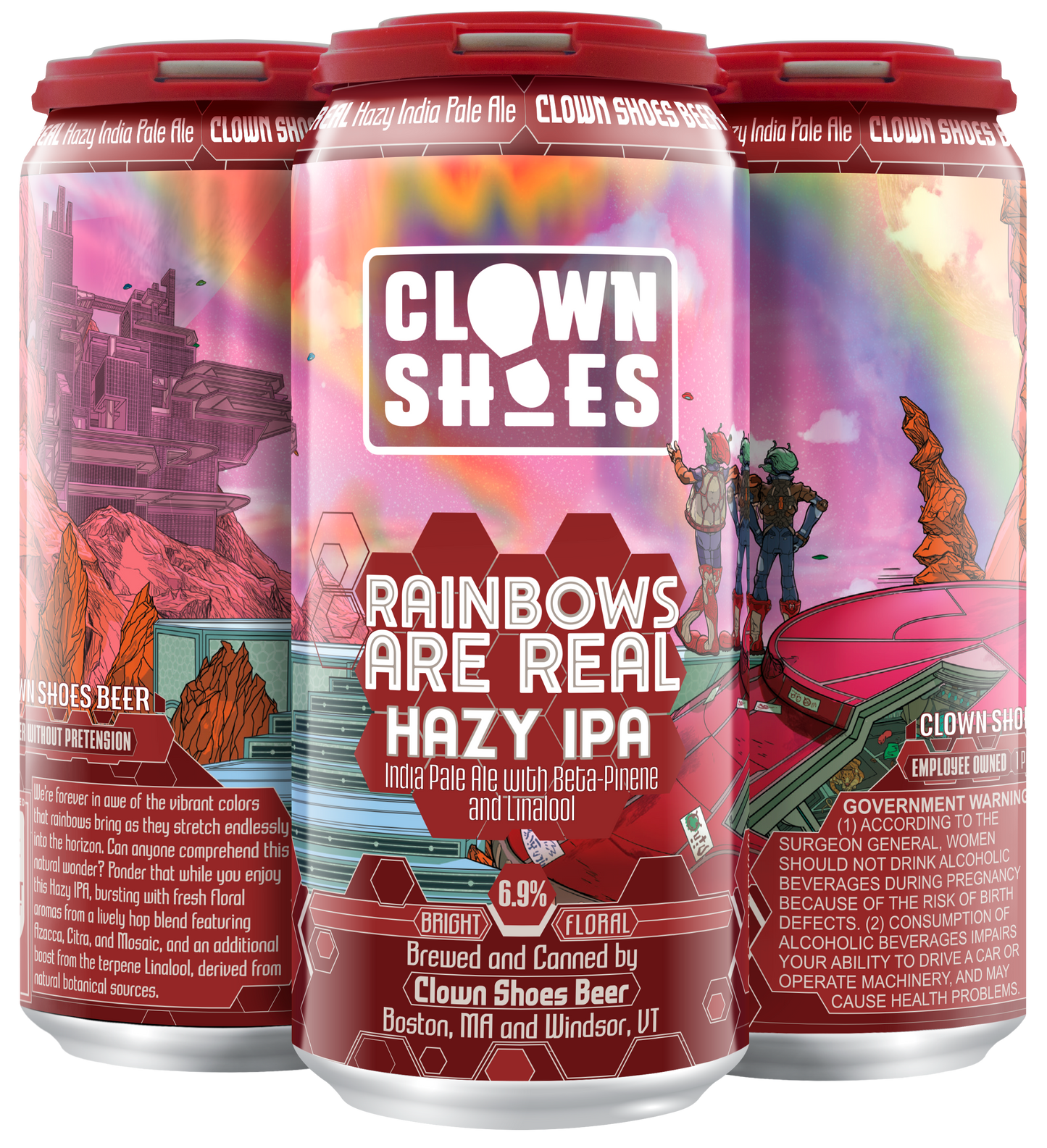 Clown Shoes Rainbows Are Real Can 6/4 16Z