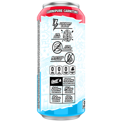 Ghost Zero Sugar Energy Drink, Merica Pop, 16 fl oz can
