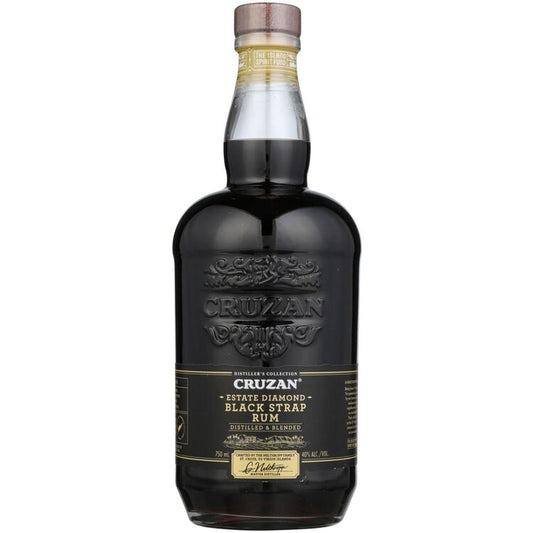 Cruzan Black Strap Rum 750ML, Dark Navy Style Rum From 260 Years on St. Croix