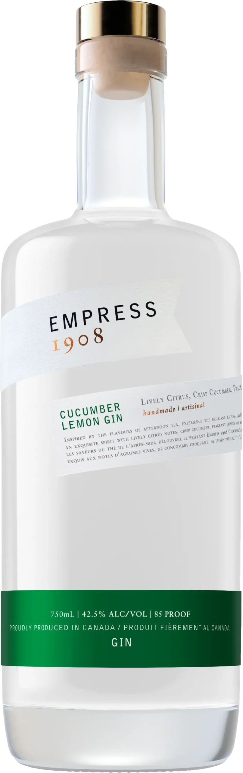 Empress 1908 Cucumber Lemon Flavored Gin Blend-Botanicals 80