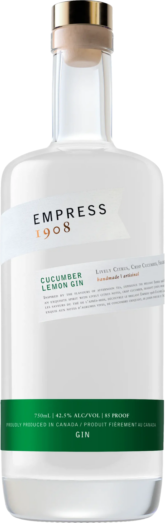Empress 1908 Cucumber Lemon Flavored Gin Blend-Botanicals 80