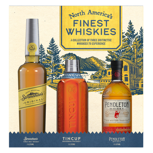 North American Whiskey Variety Pack 3 x 375ML