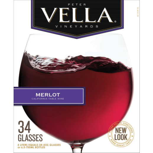 Peter Vella Merlot 5L, The Velvety California Red That Goes With Absolutely Everything