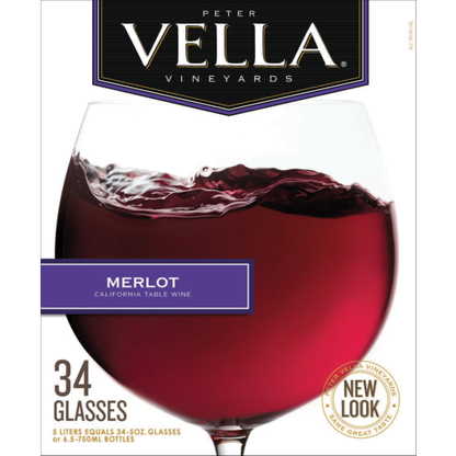 Peter Vella Merlot 5L, The Velvety California Red That Goes With Absolutely Everything