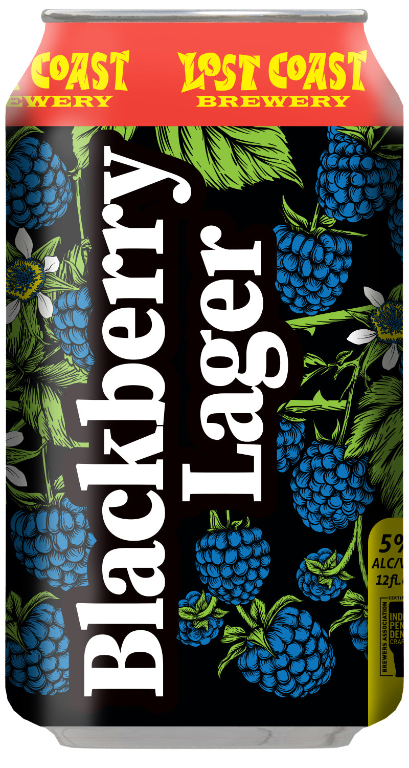 Lost Coast Brombeere Blackberry Lager 12 oz can