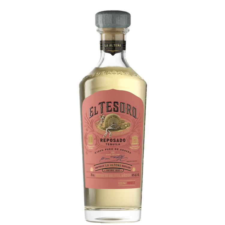 EL TESORO TEQUILA REPOSADO 80 750ML