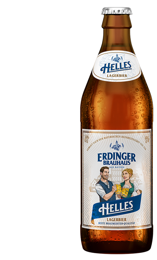Erdinger Brauhaus Helles Lagerbier 16.9 oz Can (24 Pack)