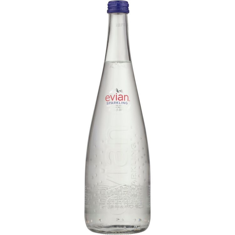 Evian Sparkling Water 750ML The Booze Outlet