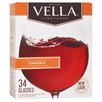 Peter Vella Sangria 5L, The Fruity, Festive Red That Makes Every Gathering Better