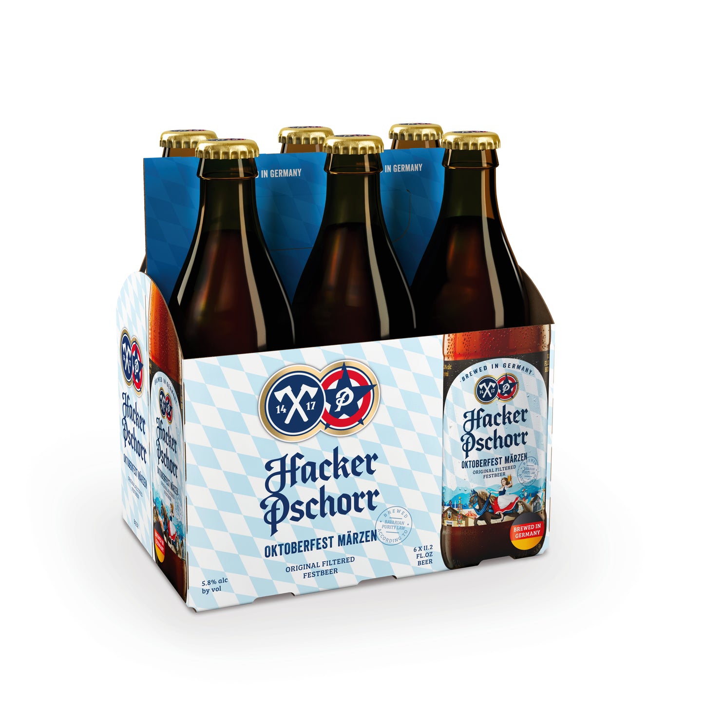 Hacker-Pschorr Oktoberfest Marzen 11.2 oz six-pack, US pack