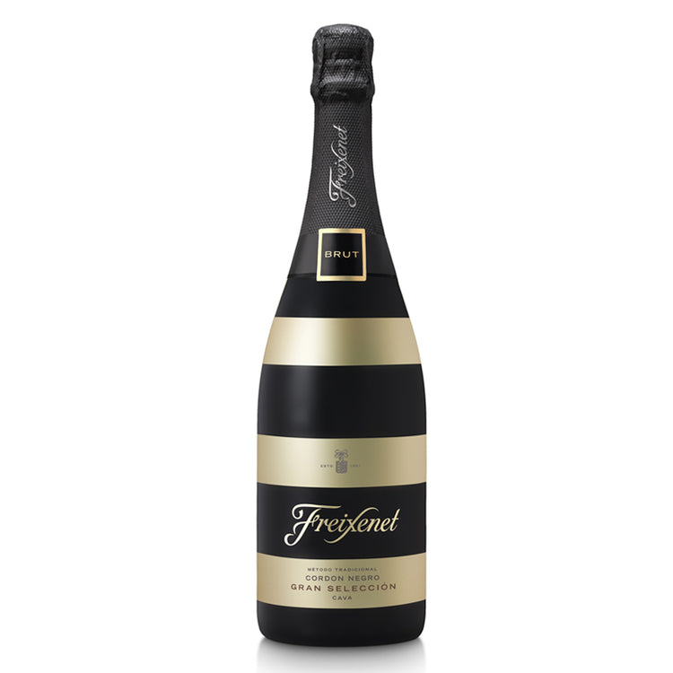 FREIXENET CAVA BRUT CORDON NEGRO GRAN SELECCION STRIPED LABEL 750ML