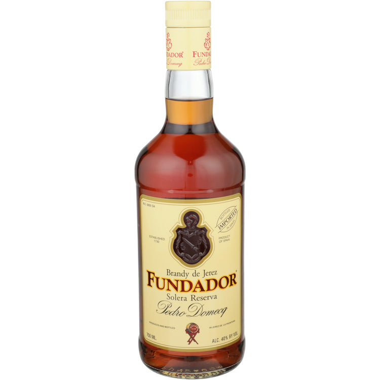FUNDADOR BRANDY DE JEREZ SOLERA RESERVA SHERRY CASK 80 750ML