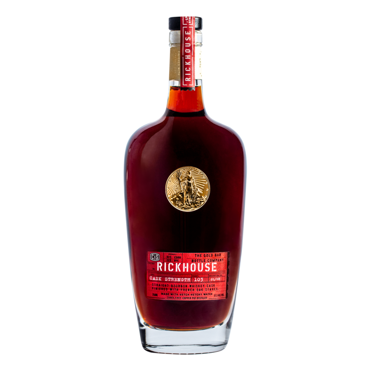 GOLD BAR STRAIGHT BOURBON WHISKEY RICKHOUSE CASK STRENGTH 103 750ML