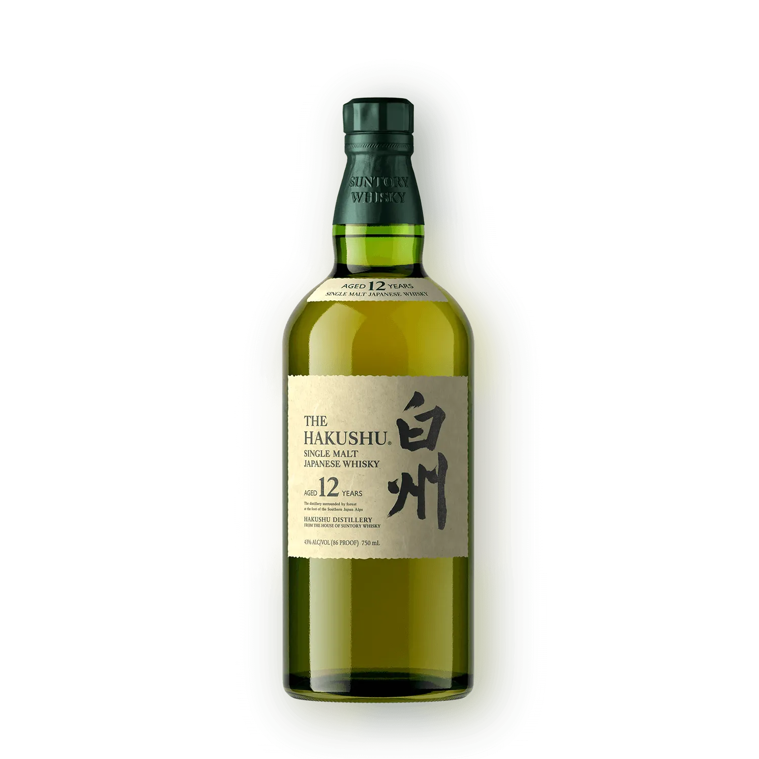 The Hakushu Single Malt Japanese Whisky Aged 12 Years 750mL bottle