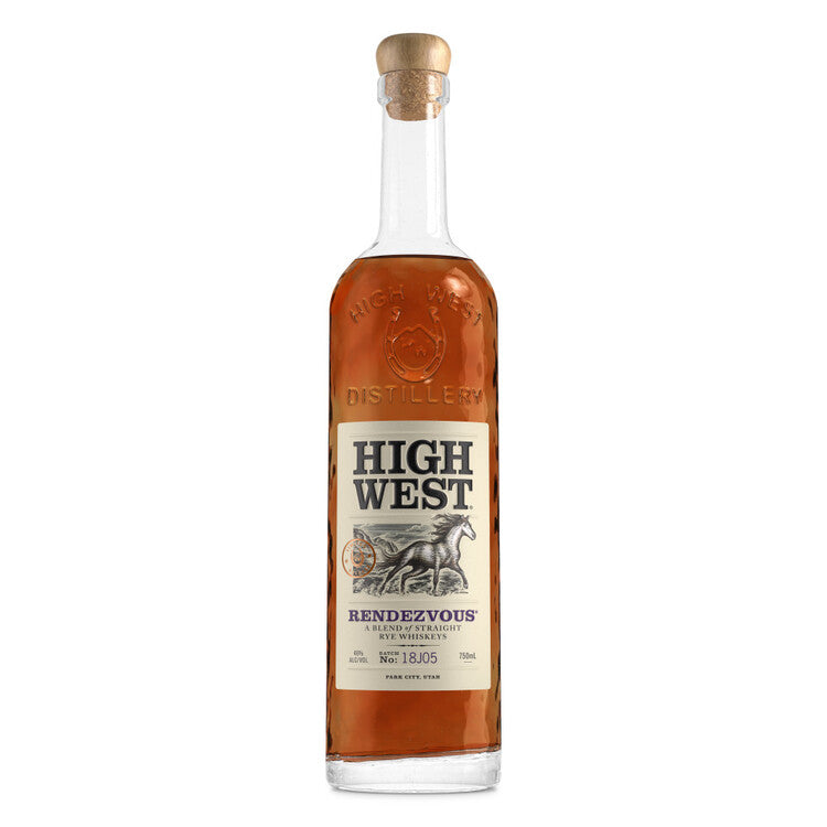 HIGH WEST RYE WHISKEY RENDEZVOUS RYE 92 750ML