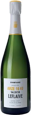 VALENTIN LEFLAIVE CHAMPAGNE EXTRA BRUT BLANC DE BLANCS AVIZE 16 40 GRAND CRU 750ML