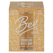 BEV GLITZ SPARKLING WHITE WINE 250ML CAN (24 Cans)