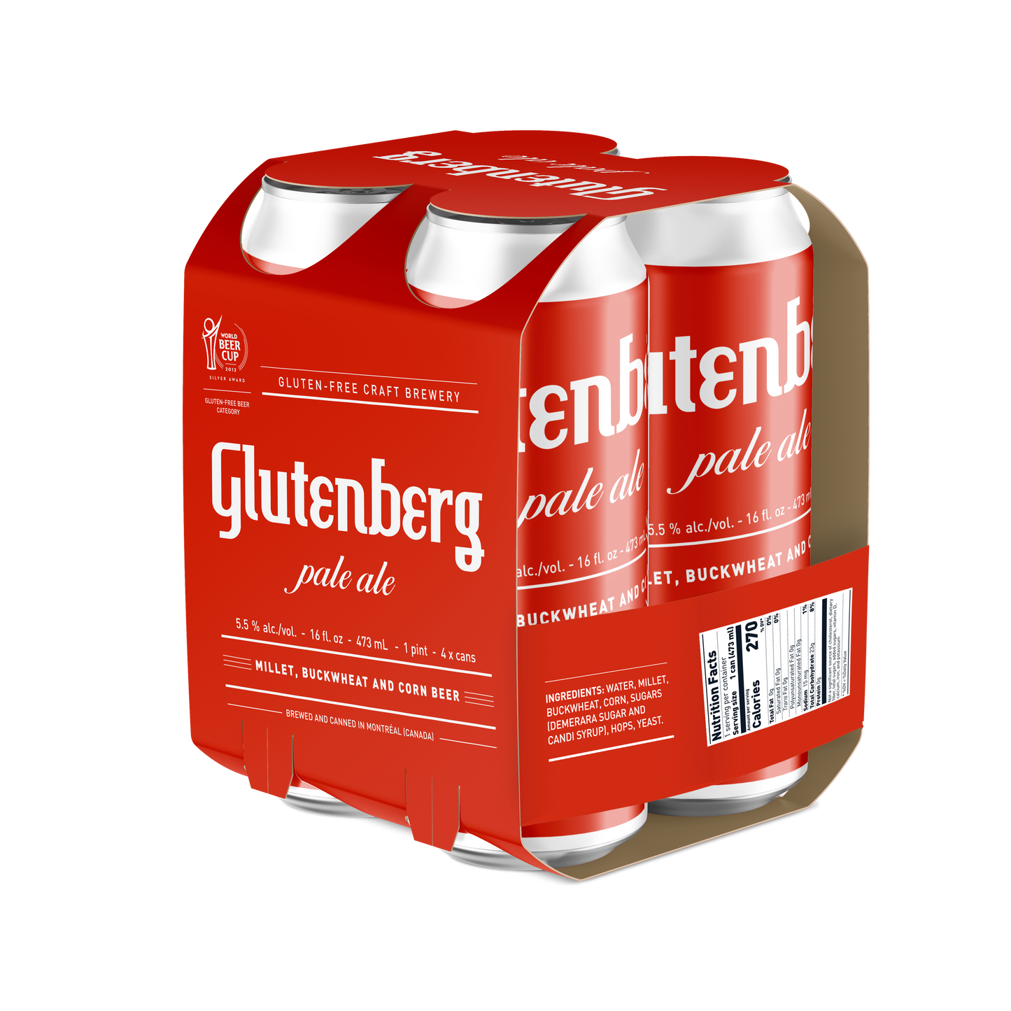 Glutenberg Gluten Free Pale Ale Can 6/4P 16Z