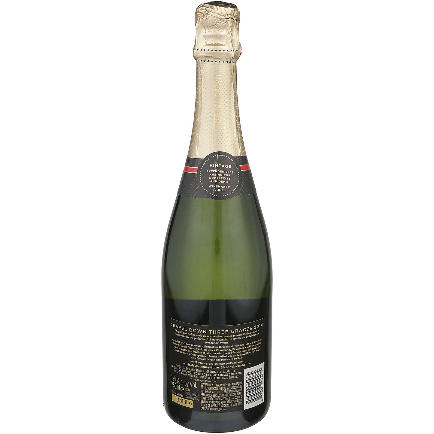 Chapel Down Brut Three Graces England 2016 750ML