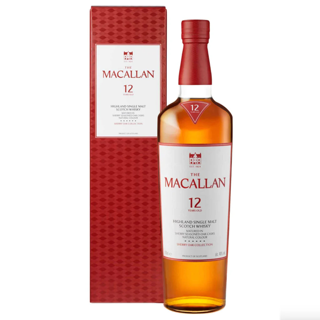 The Macallan Single Malt Scotch Sherry Oak Cask 12 Yr 750ML
