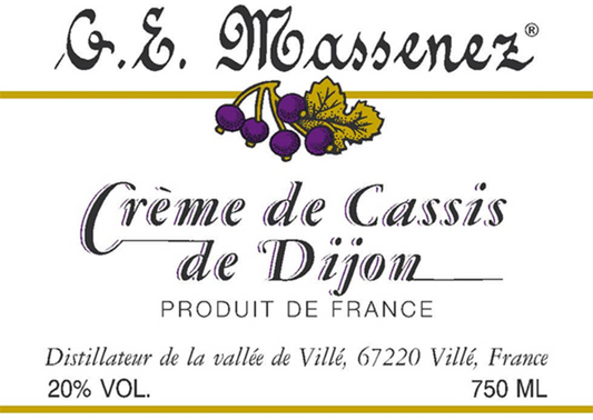 Massenez Creme de Cassis de Dijon Blackcurrant Liqueur 375ML