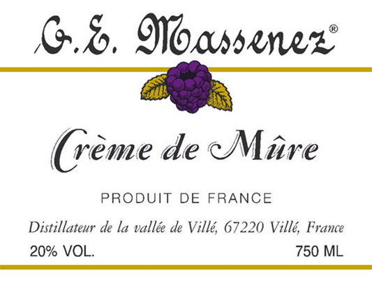 Massenez Creme de Mure Blackberry Liqueur 750ML