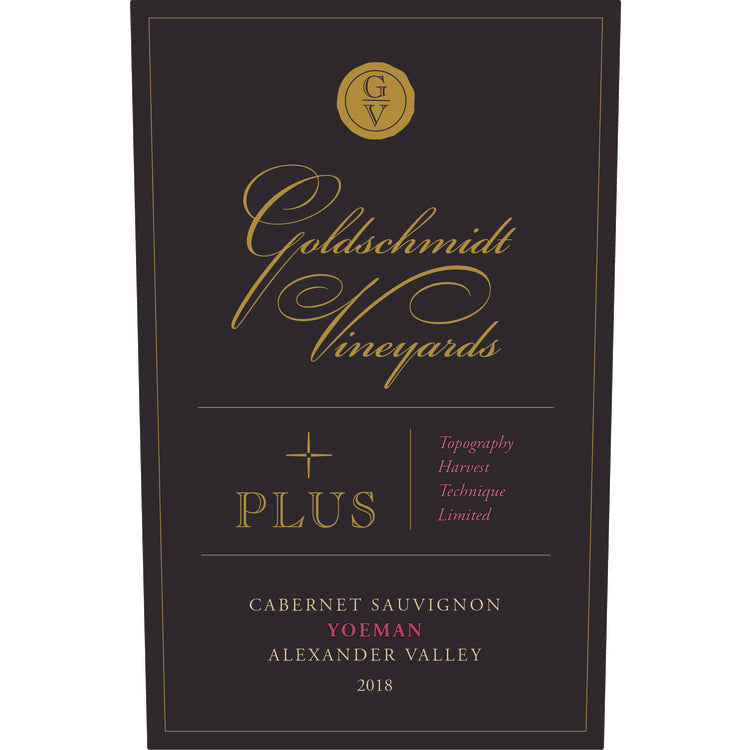 GOLDSCHMIDT VINEYARD CABERNET SAUVIGNON PLUS YOEMAN VINEYARD ALEXANDER VALLEY 2018 750ML