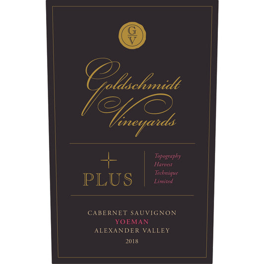 GOLDSCHMIDT VINEYARD CABERNET SAUVIGNON PLUS YOEMAN VINEYARD ALEXANDER VALLEY 2018 750ML