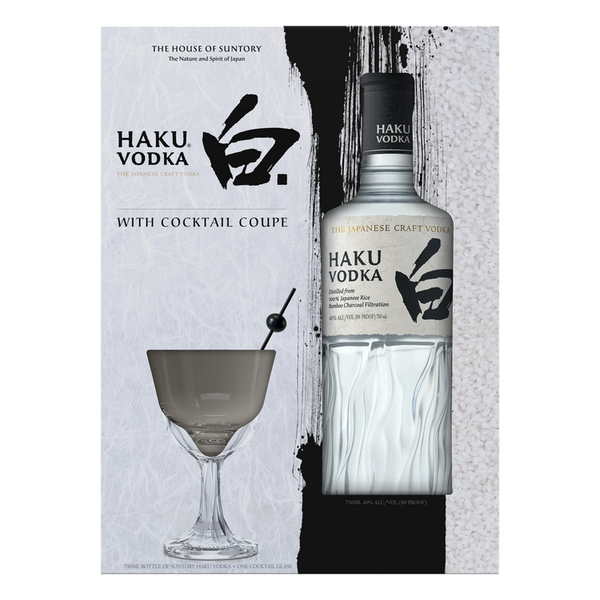 SUNTORY VODKA HAKU 80 W/ COCKTAIL COUPE 750ML – The Booze Outlet