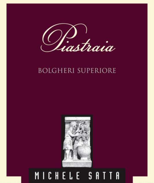MICHELE SATTA PIASTRAIA BOLGHERI SUPERIORE 2019 750 mL