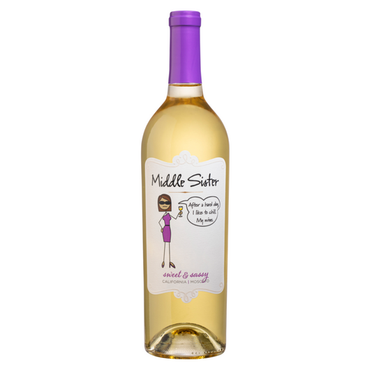 MIDDLE SISTER MOSCATO SWEET & SASSY CALIFORNIA 750ML