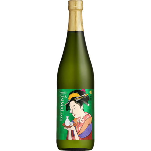HAKUTSURU UKIYO-E JUNMAI GREEN 720 mL