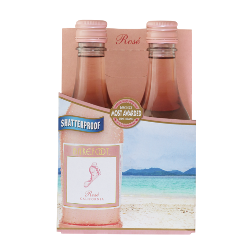 BAREFOOT ROSE PET 187 mL (24 Bottles)