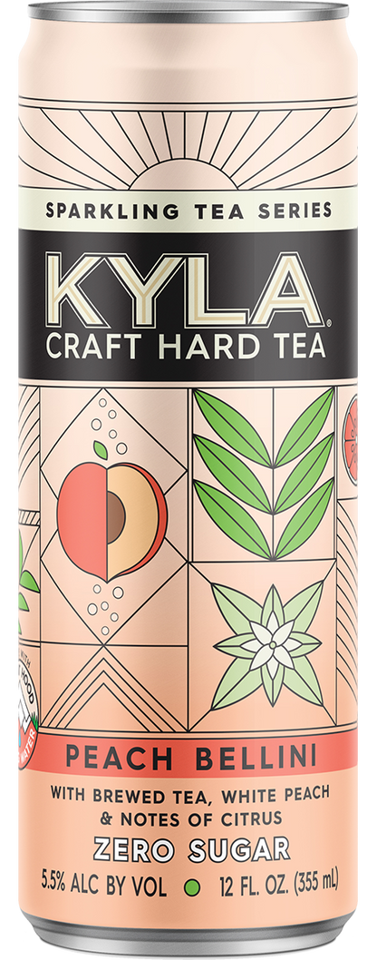 Kyla Hard Tea Peach Bellini Can 4/6P 12Z