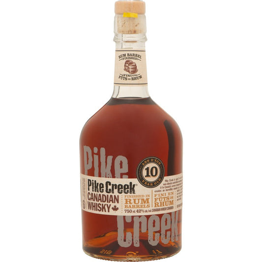 Pike Creek Canadian Whisky Finished in Rum Barrels 10 Yr 84 750ML