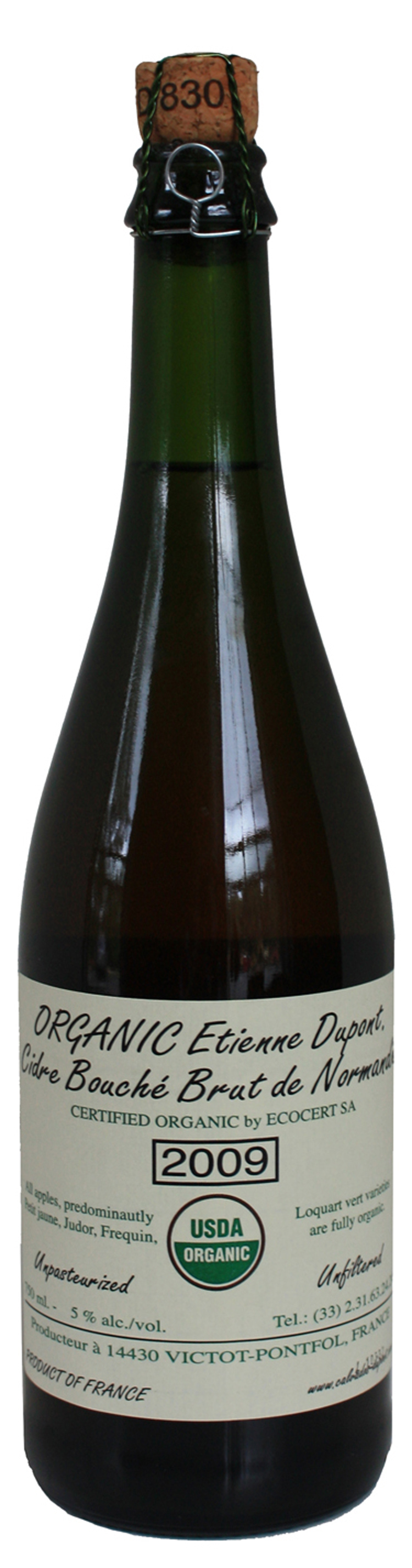 E Dupont Cidre Organic 750ML