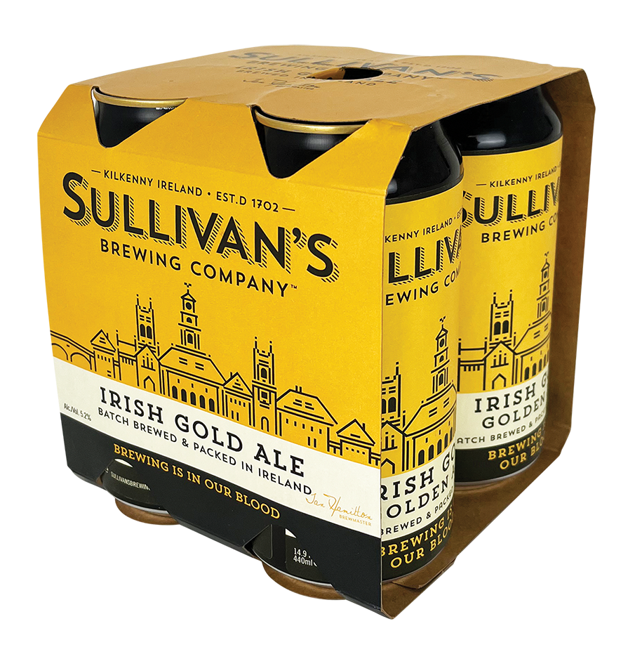 Sullivans Irish Gold Ale Can 6/4PK 440ML