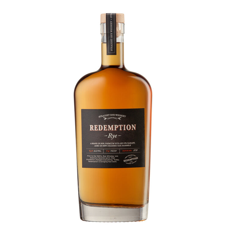 REDEMPTION STRAIGHT RYE WHISKEY 92 750ML