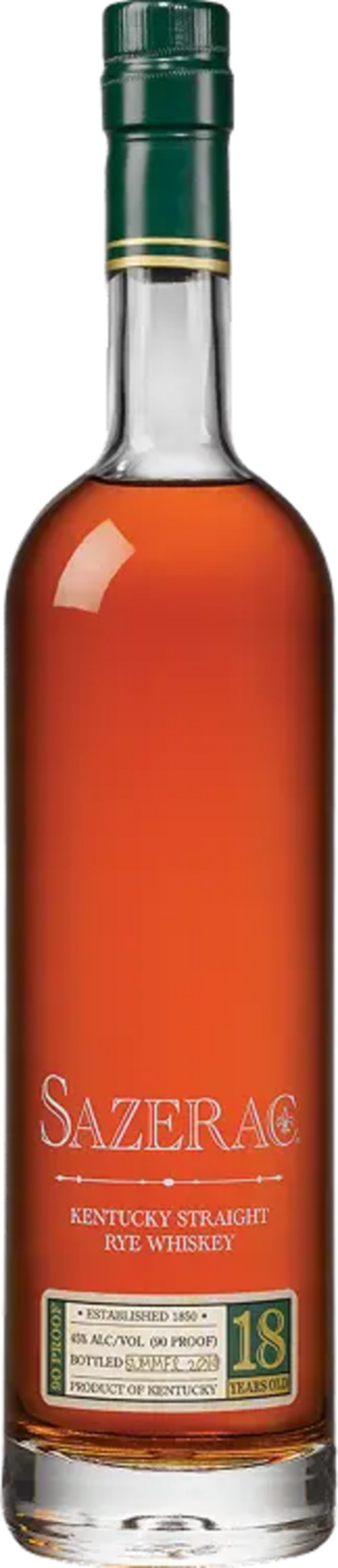 Sazerac 18 Year Old Kentucky Straight Rye Whiskey