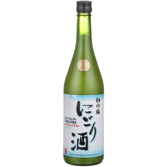 Sho Chiku Bai Junmai Nigori Sake 750ML