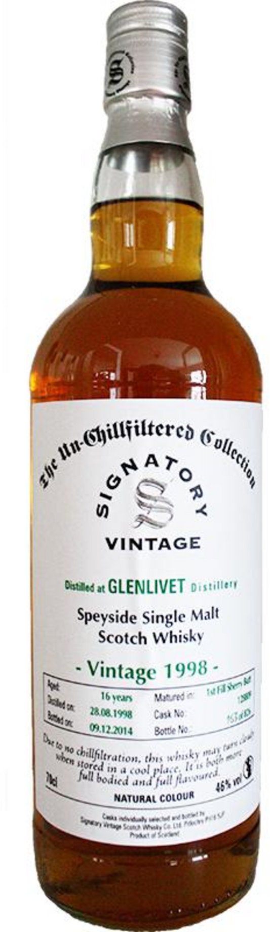 Signatory Glenlivet Sherry 16 Year 2006 700 mL