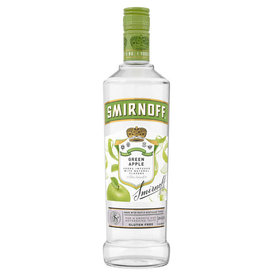 Smirnoff Green Apple Flavored Vodka 750ml