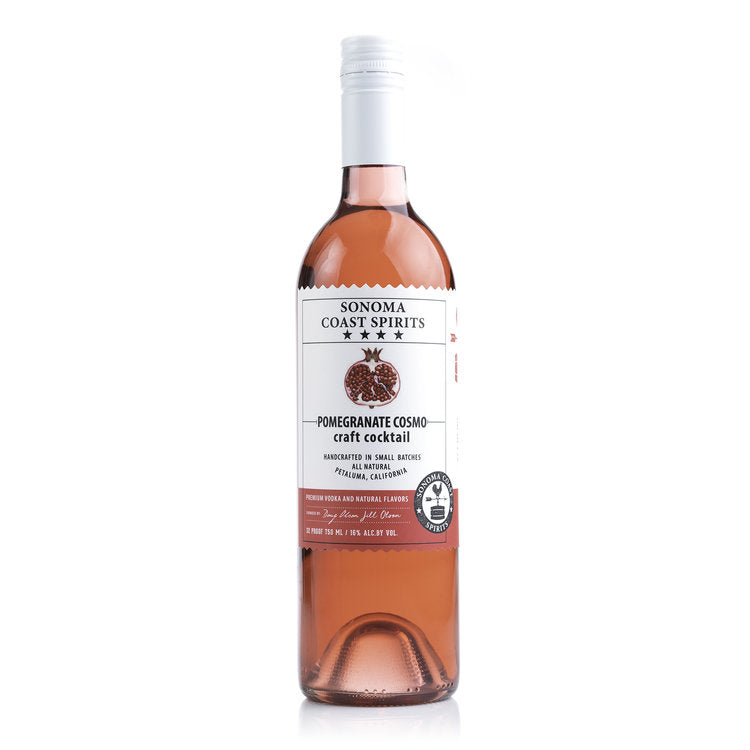 Sonoma Coast Spirits Pomegranate Cosmo Craft Cocktail 32 750ML