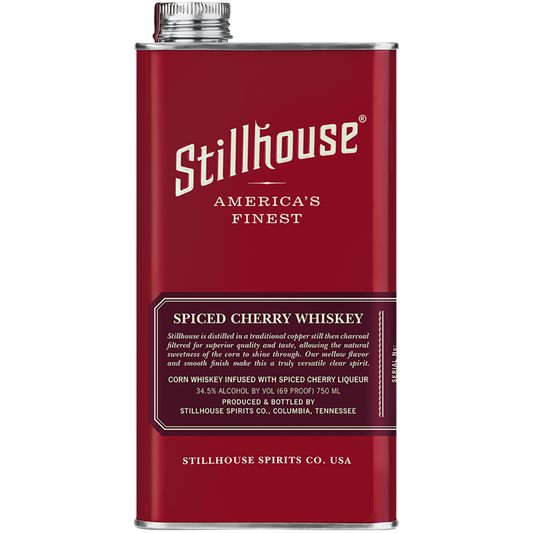 Stillhouse Spiced Cherry Whiskey 750ML, The Whiskey That Goes Where Glass Can't