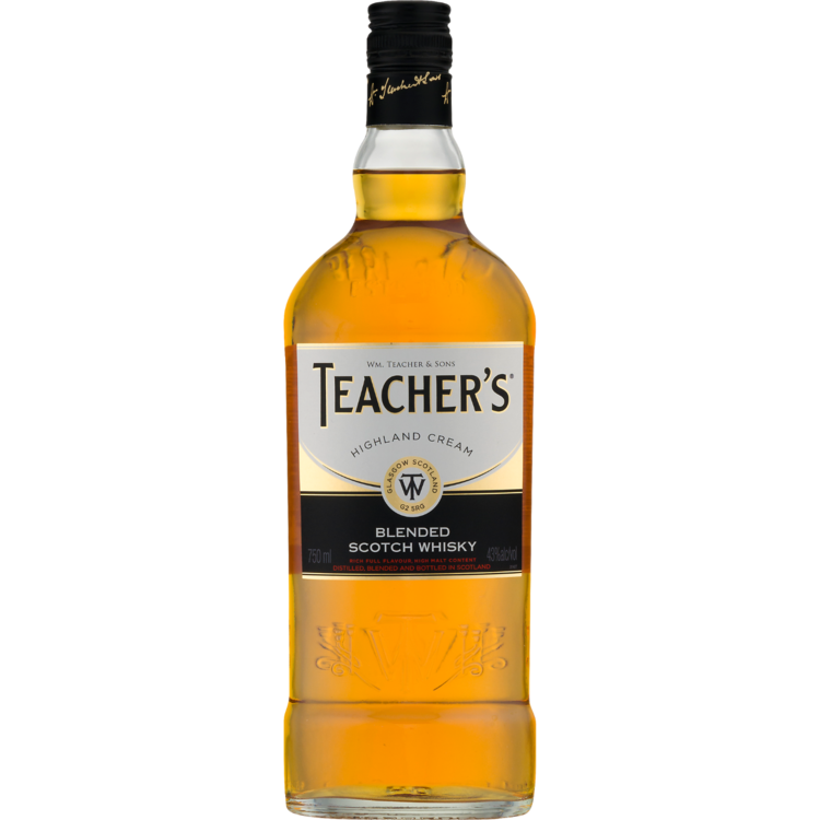 TEACHER'S BLENDED SCOTCH HIGHLAND CREAM 86 750ML