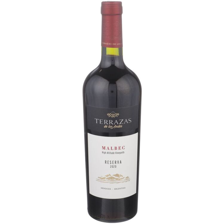 TERRAZAS DE LOS ANDES MALBEC RESERVA HIGH ALTITUDE VINEYARDS MENDOZA 2020 750ML