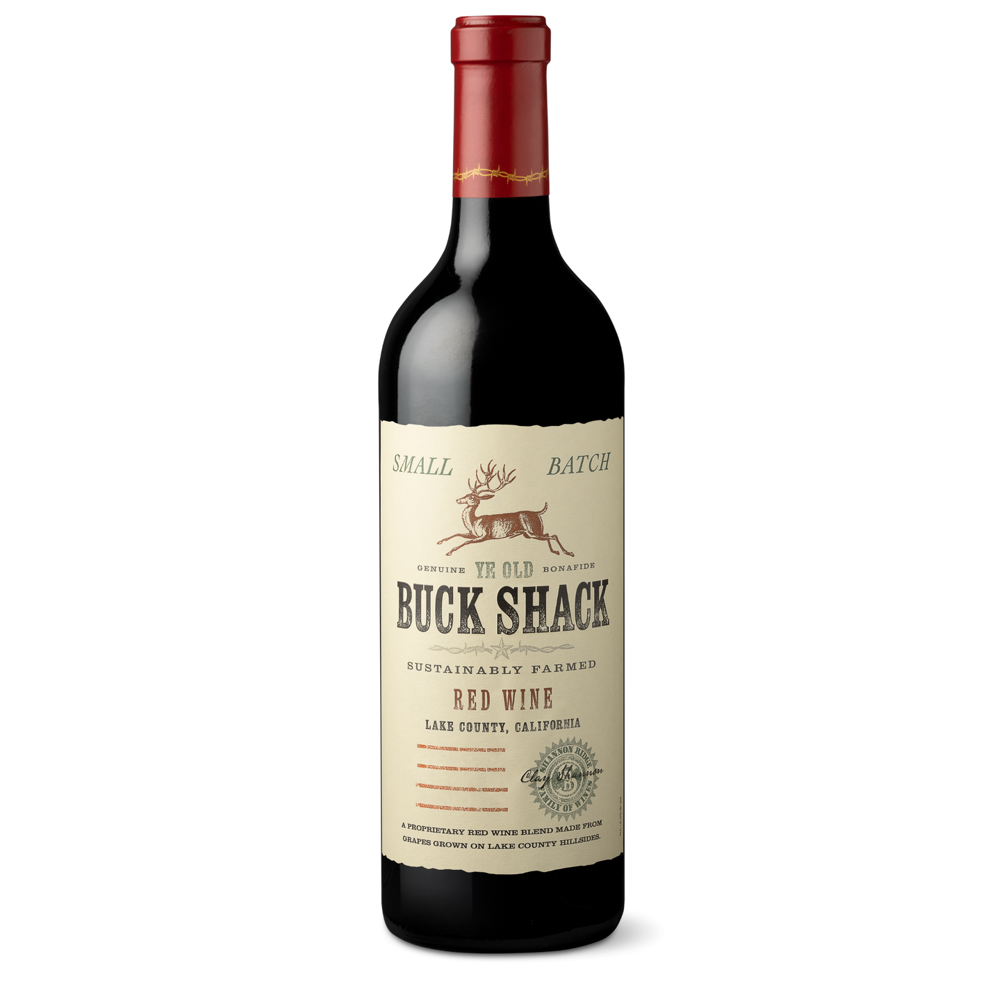 Buck Shack Red Wine Small Batch Lake County 2021 750ML